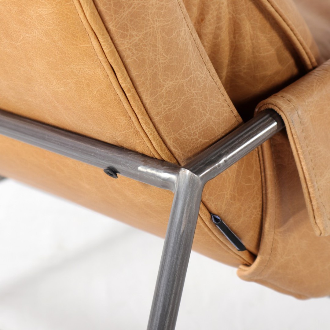 Marsala Leather Club Chair - Rum image 5